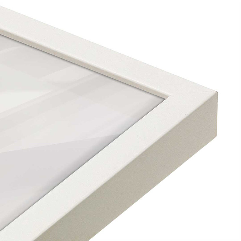 «Regarder la pluie tomber» par Nathan Larson, reproduction d'art, H 12 po x l 18 po, Blanc
