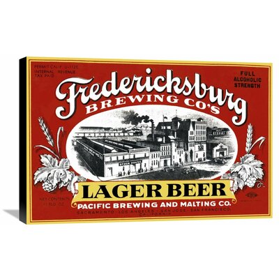 Fredericksburg Brewing Co.'s Lager Beer' Vintage Advertisement on Wrapped Canvas -  Global Gallery, GCS-375111-30-143