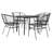  Garden Dining Set Black