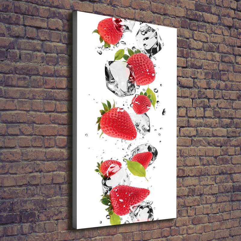Strawberries - Wrapped Canvas Print