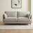 Lagom Scandinavian 75" Modern Stain And Abrasion Resistant Performance Fabric Slim Arm Queen Size Pull Out Slim Arm Sleeper Sofa Bed