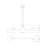 2 - Light Dimmable Geometric Chandelier