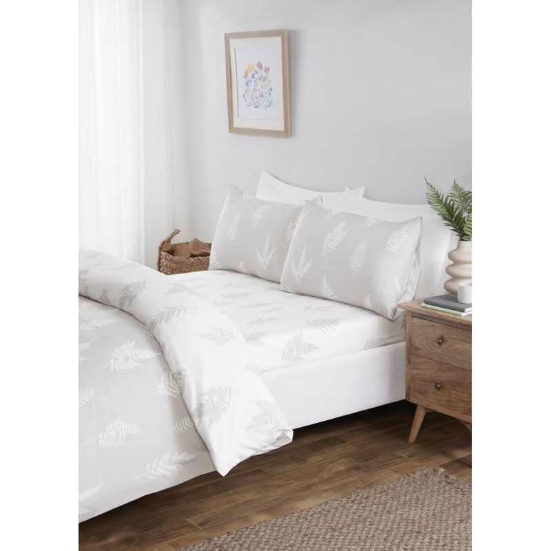 Mcclellan Microfiber Floral Duvet Cover with Pillowcases Included, Single Duvet Cover + 1 Standard Pillowcase