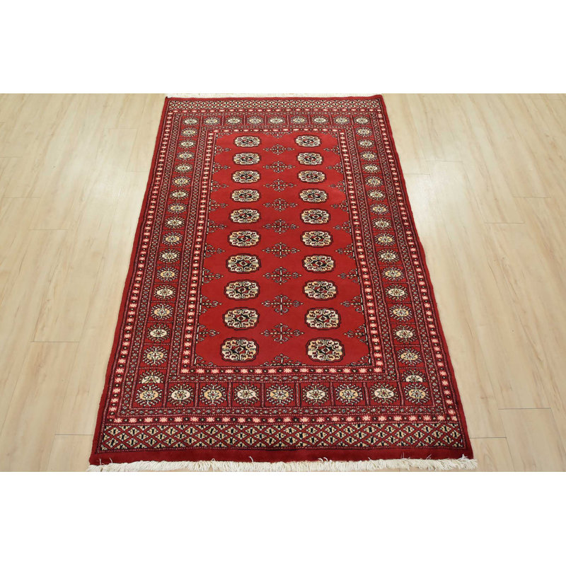 Tapis unique rouge de 4 pi 1 po x 6 pi 3 po One-of-a-Kind