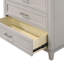 Commode 5 tiroirs grise, commode moderne