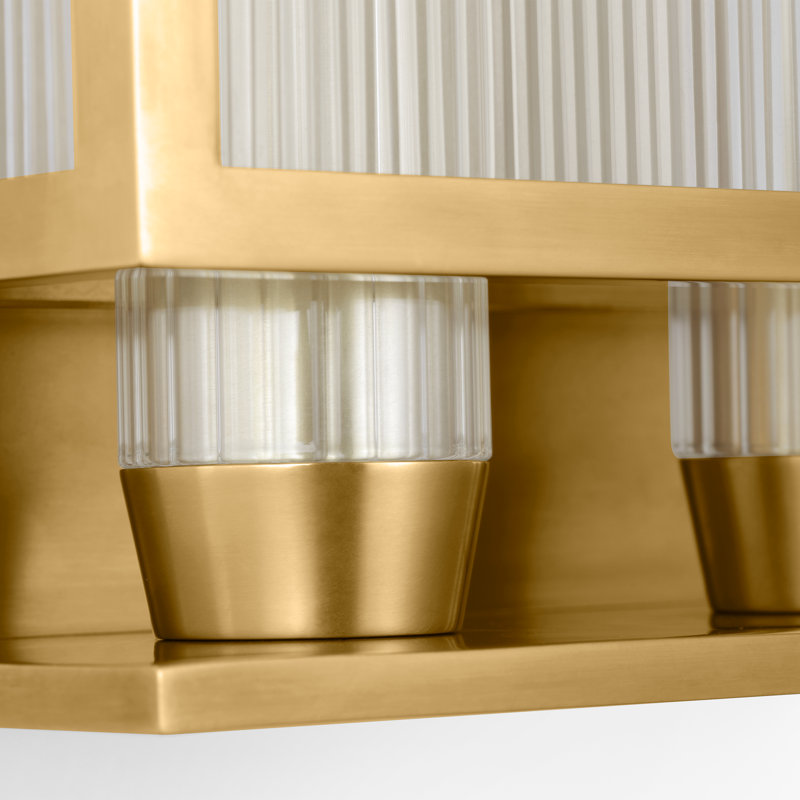 York Outdoor Sconce, Soft Brass, 24.25" H x 10" W x 5" D