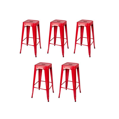 Tabouret de bar en métal Hi Back de Chivari