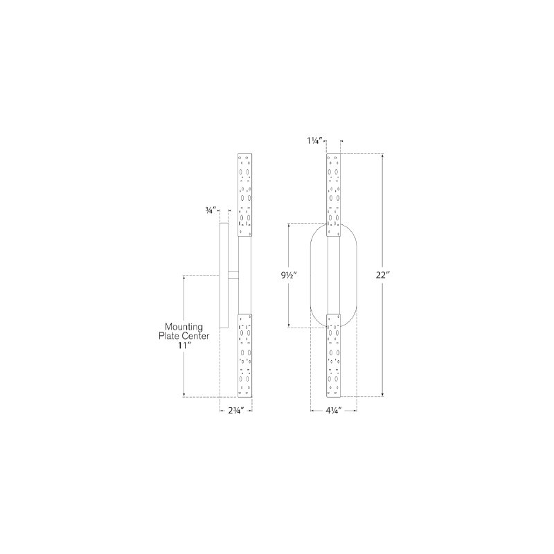 Rousseau 2 - Light LED Bath Bar, Antique Burnished Brass