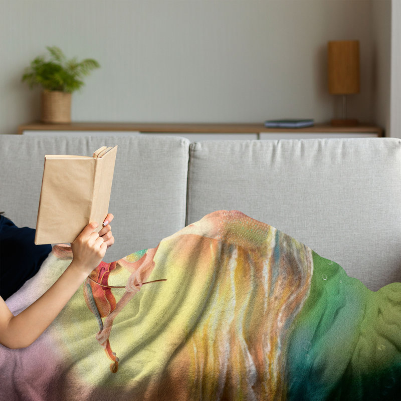 Hand Woven Throw Blanket, 50" x 70"