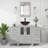 48" Single Bathroom Vanity Set with Glass Vessel Sink, Manufactured Wood Top, Water Saving Faucet-64565892