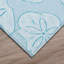 Tapis bleu intérieur / extérieur en polyester tissé à la machine Wodonga-984342042