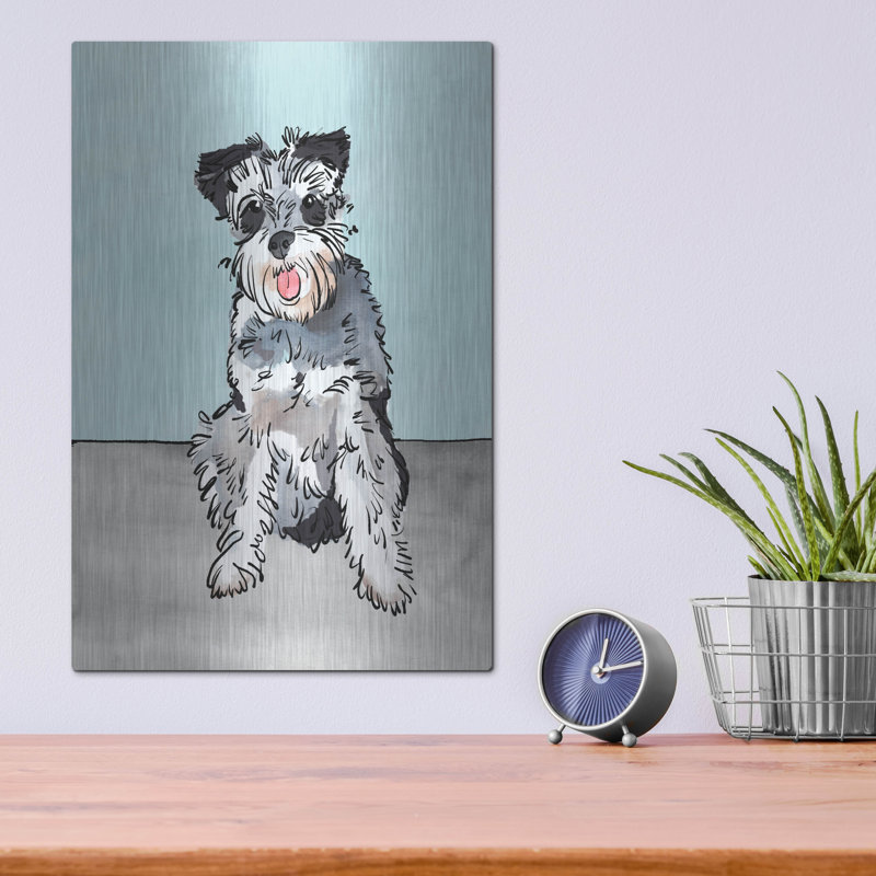  «Pet Portrait 4» par Annie Warren, art mural en métal, 12 po x 16 po, H 16 po x l 12 po