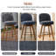 Ensemble de 3 tabourets de bar 26 po Mid Century-1047842985-1043452202