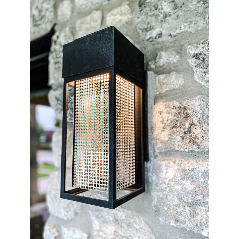 Cybil Single Light Glass Dimmable Flush Mounted Sconce, 12" H x 4.75" W x 5" D