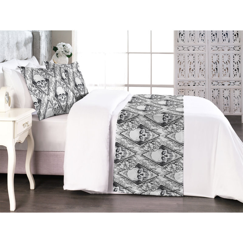 Ensemble de chemin de lit Ambesonne Skull, Roi
