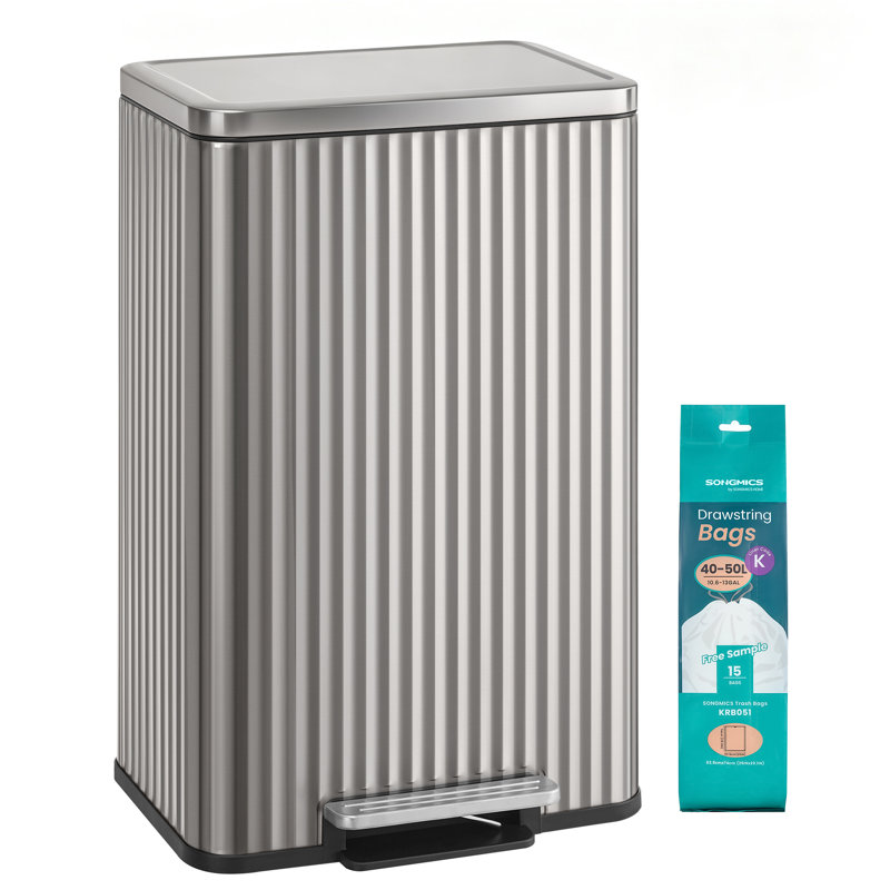Step On Kitchen Trash Can - 50L, White