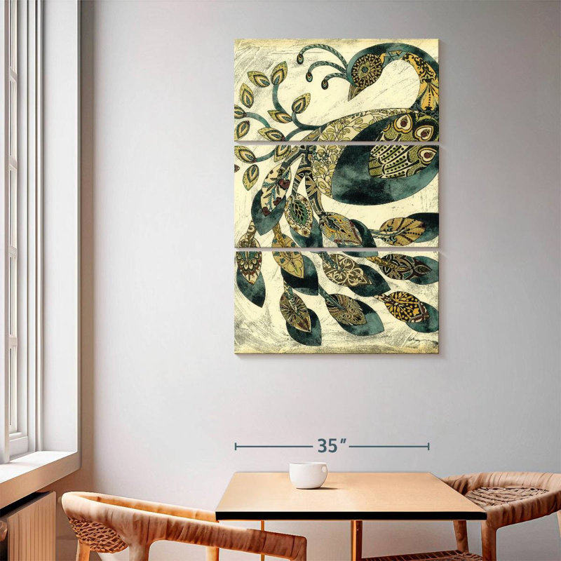 Brampt Royal Peacock II, 65" H x 42" W