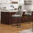 Barrelback Stool with Linen Seat and Metal Base-1246237450-1246237444
