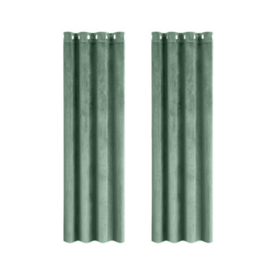 Velvet Curtains Thermal Insulated Curtains Long Drapes For Bedroom Living Room Darkening Noise Reducing Soft Window Treatments Grommet Curtains