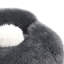 Canapé Harry en fausse fourrure avec coussin boule-120234912