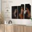 Animal «Brown Stallion Horses Canvas Print» sur-98864342