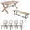 American Style Solid Wood Rectangular Dining Table