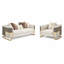 5825 Canapé Malibu + chaise en blanc-1875295900