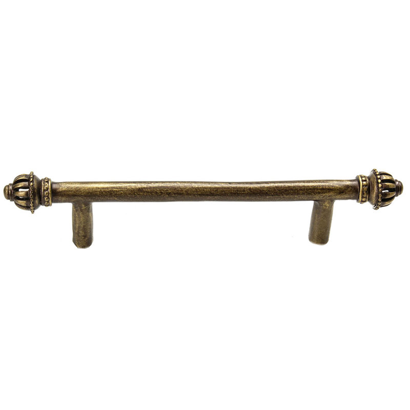 Cricket Cage 4 inches c.c. pull {petite cage} in Oil Rub Bronze, 4", Antique Brass