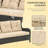 Patio Couch,Rattan Three-Seat Sofa