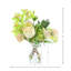 Darla Dahlia, arrangement protea et orchidée dans un vase en verre