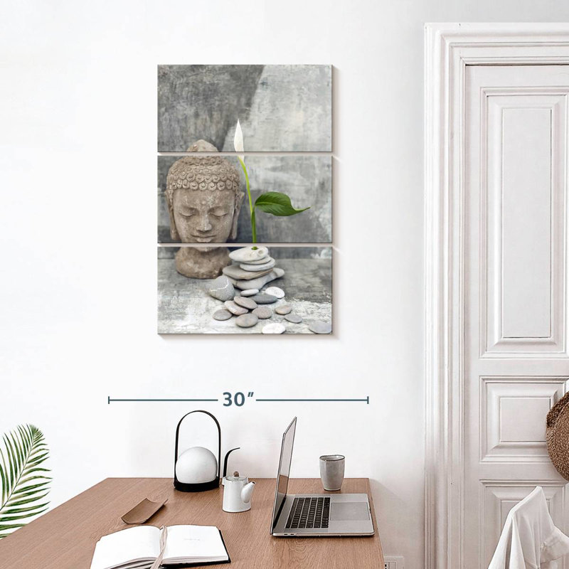 Tête de Bouddha Kerrick Zen, H 32 po x l 20 po