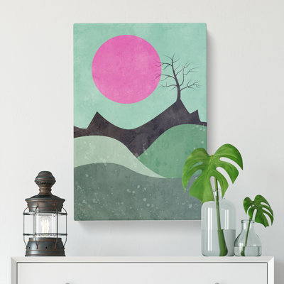 Modern Landscape - Wrapped Canvas Painting