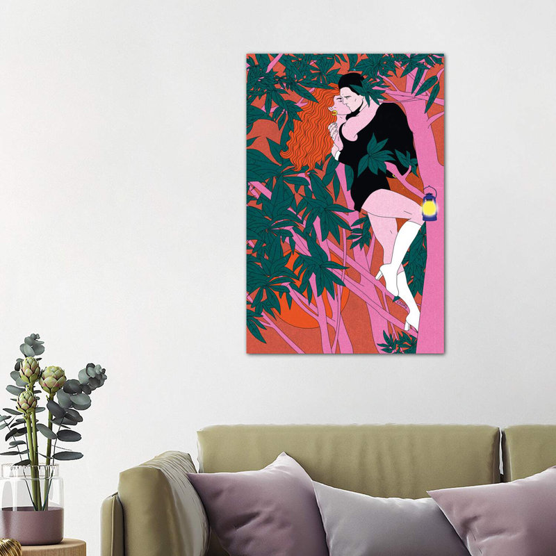 Tree Kiss 1 Piece Wrapped Canvas Wall Art, 101.6 cm H x 66.04 cm W x 1.91 cm D