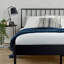Sentire Geometric Design Metal Bed Frame-1733367345