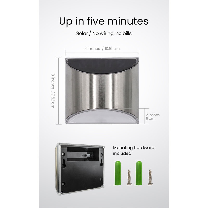 Solar Powered Integrated LED Deck Light Pack