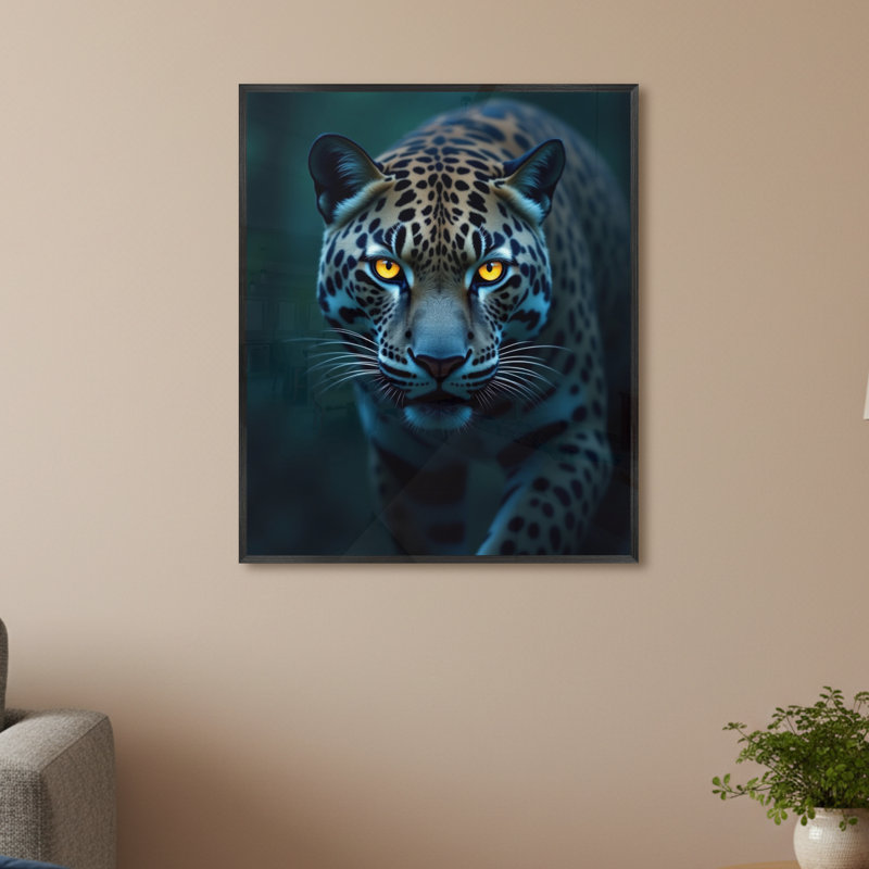 Single Picture Frame LED Illuminated Wall Art Wall Art on Glass / Aluminium, 60cm H x 50cm W