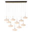 Clouds 10-Light Pendant - Black - Standard Overall Height-1949445724-1949445714