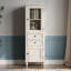 Armoire de présentation et de rangement blanche de style américain