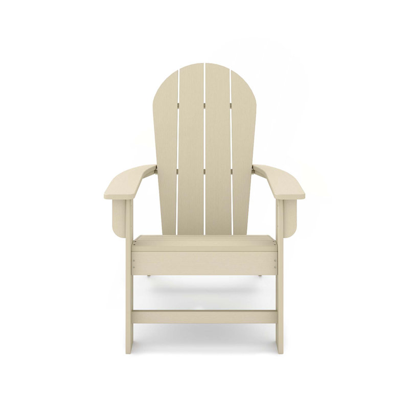 Adirondack Chair – Premium Hdpe Poly Lumber For Pool, Patio,And Garden Elegance, Beige