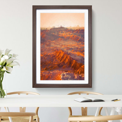 San Pedro De Atacama Desert in Chile in Abstract - Picture Frame Graphic Art Print
