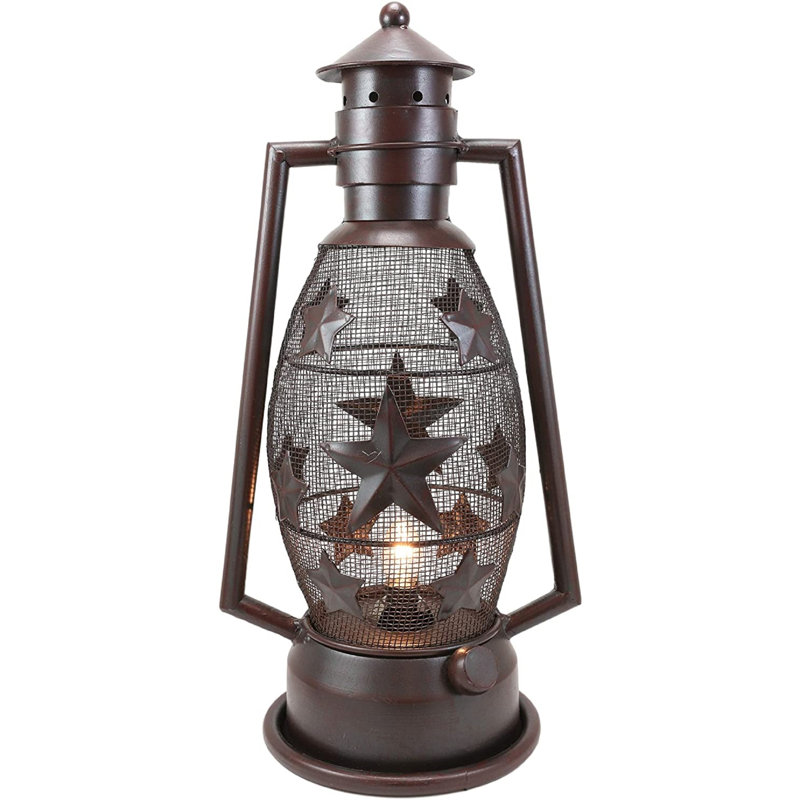 15.25'' H Metal Tabletop Lantern