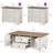 4 Piece Farmhouse Coffee Table Set