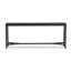 Hammered Iron Console Table-White Marble-224071604-224071595