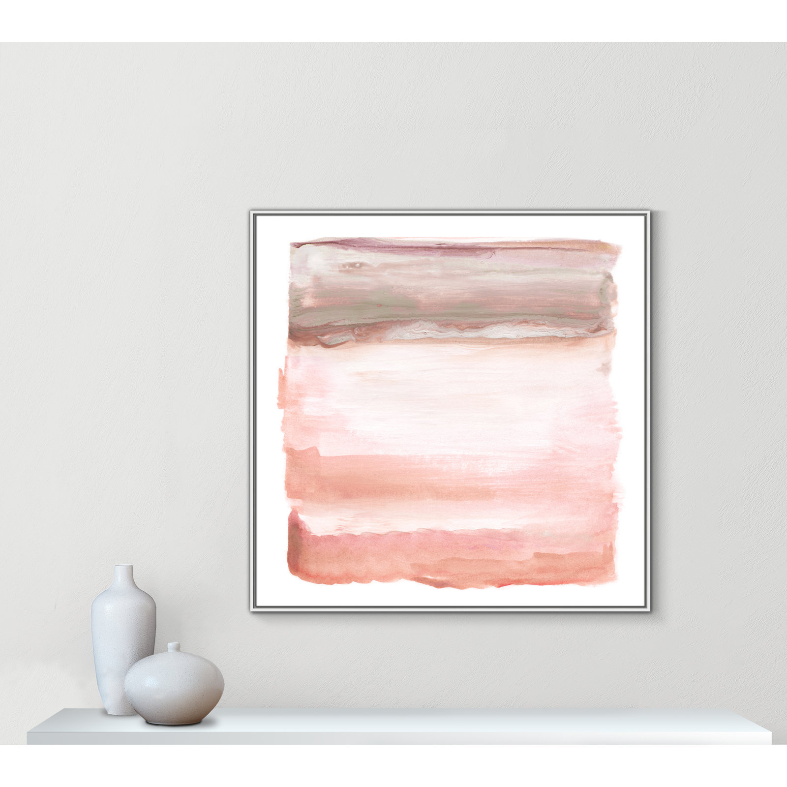 Lakeland "Boho Sky I" Print by Nan, 46.5" H x 46.5" W x 2" D, White