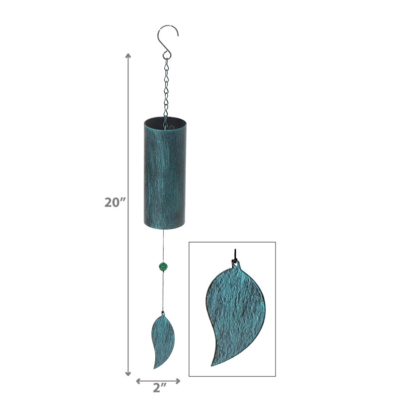 Cloche à vent 20 "avec congés, Vert