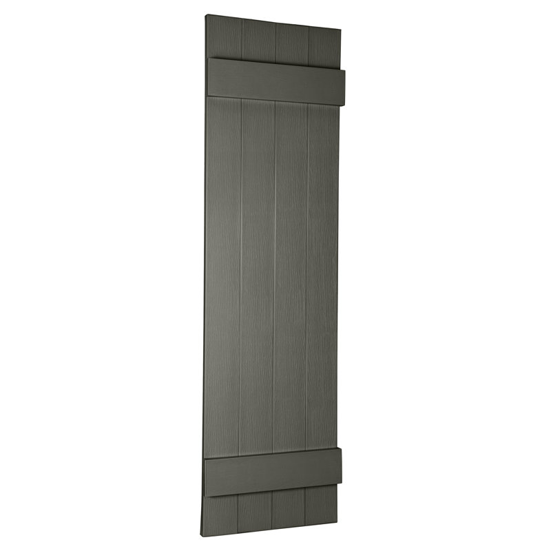 Persiennes personnalisées à 4 planches fermées, 43", Bleu lunaire