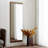 Elegant Walnut Wall Mirror, 47.2 x 15.7 x 0.9 inches | 100% MDF Construction, Horizontally & Vertically Adjustable | Assembled, Solid Color Design | Perfect for Home Decor, Entryways, and Living Spaces-1272799945