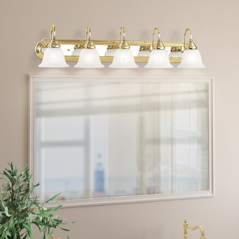 Forestport 5 - Light Dimmable Vanity Light, Brass/Chrome