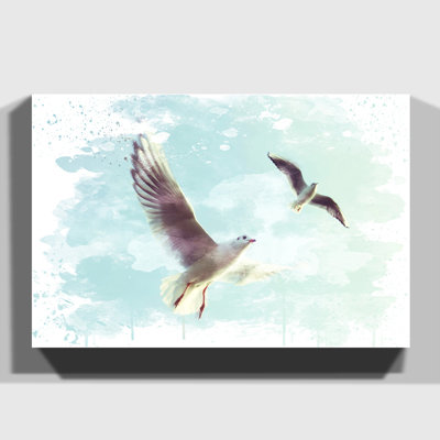 Flying Seagulls - Wall Art