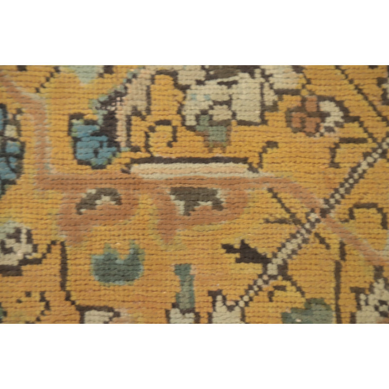 Tapis traditionnel floral fait à la main 7 x 10